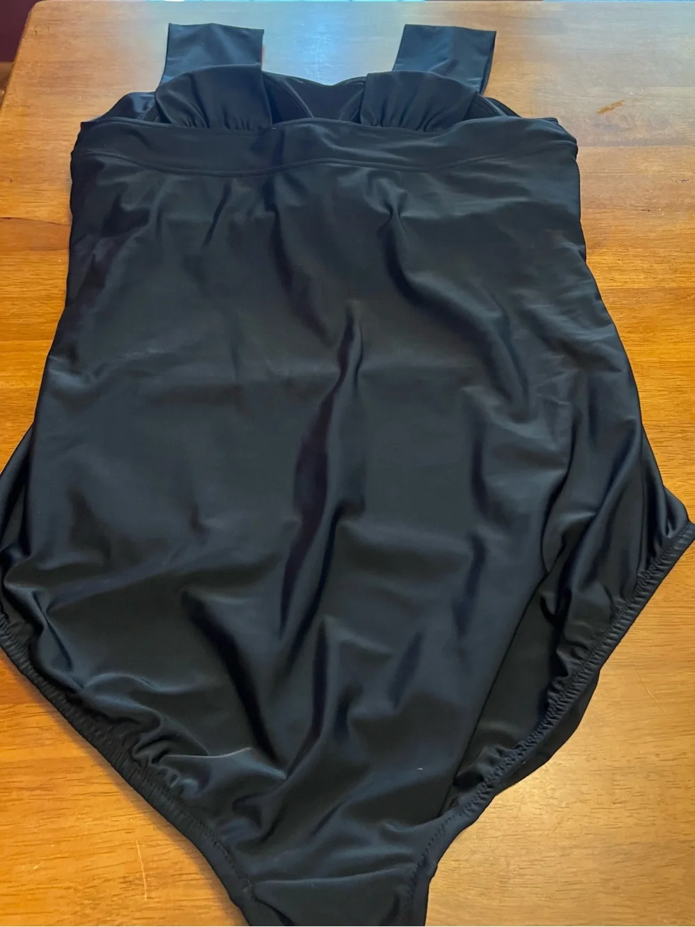 Coldwater Creek Black One-Piece Swimsuit with Wide Straps